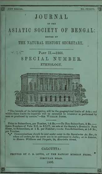 “The Ethnology of India”